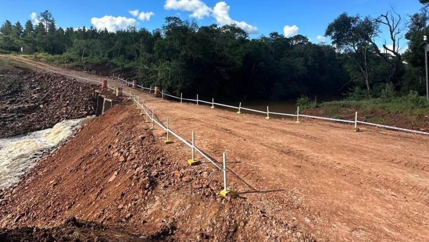 Vialidad: habilitaron puente provisorio en colonia Domingo Savio