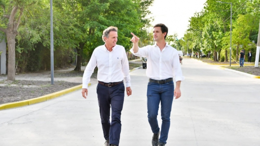 En San Vicente, Katopodis inauguró la pavimentación de la calle Juan Manuel de Rosas