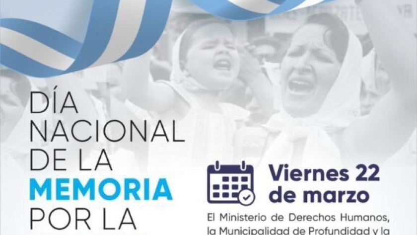 Derechos humanos: Cronograma de actividades por el día nacional de la memoria por la verdad y la justicia