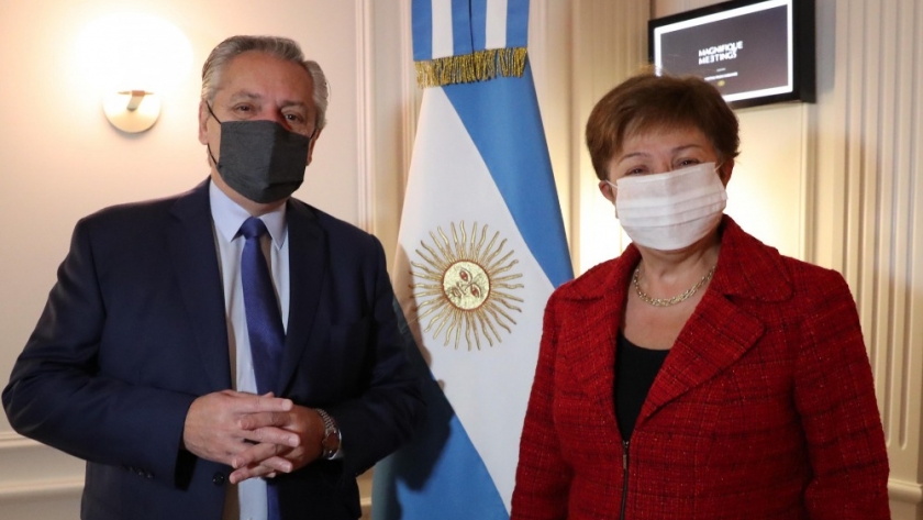 El Presidente se reunió con la directora del FMI: 