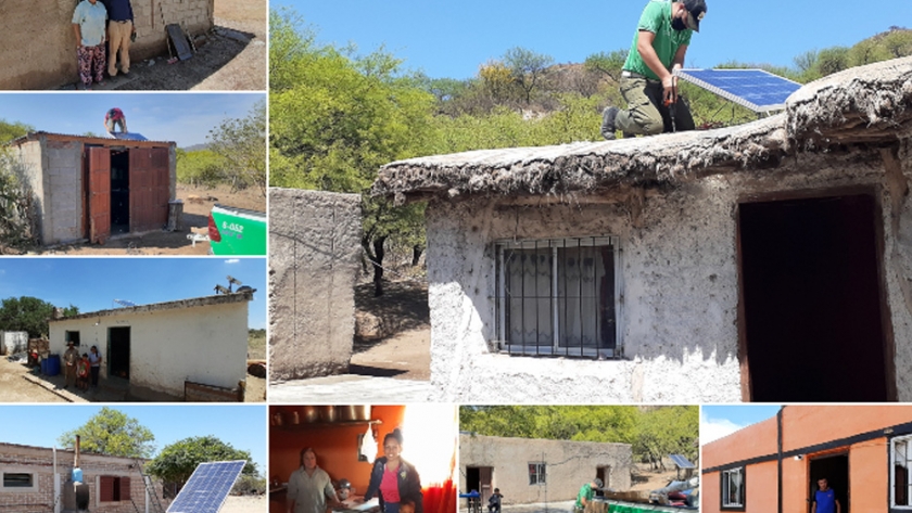 Diez familias de distintos parajes de la provincia recibieron equipos solares fotovoltaicos