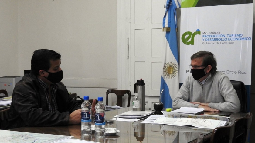 Bahillo y Casaretto evaluaron obras de infraestructura prioritarias para Entre Ríos
