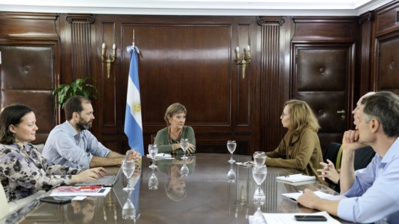 Lamas se reunió con la referente en Argentina de la Agencia Alemana de Cooperación Internacional
