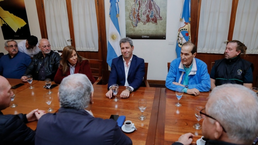 El gobernador Uñac recibió a las nuevas autoridades del Sindicato Luz y Fuerza de San Juan