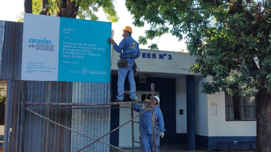 Comienza la obra de ampliación y refacción en la Escuela Secundaria Nro. 3 “Marie Curie”