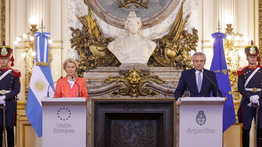 Alberto Fernández y Ursula von der Leyen destacaron la importancia del vínculo entre la Argentina y la Unión Europea