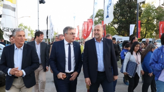 Perotti encabezó el acto de Inauguración de la 115 Expo Rural de Rafaela y La Región 2022