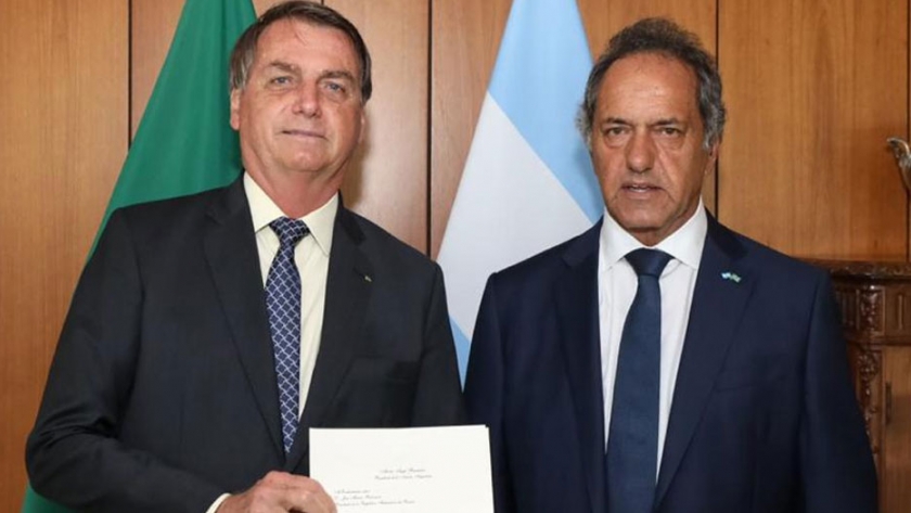 El embajador Daniel Scioli se reunió con el Presidente de Brasil