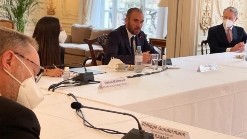 Guzmán se reunió con empresas francesas con importantes inversiones en la Argentina