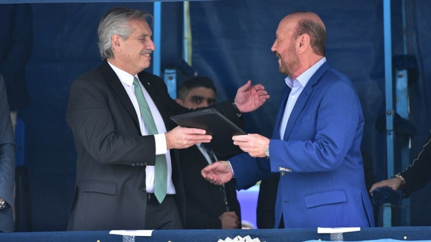 El presidente Fernández acompañó a Insfrán en los festejos por los 68 años de la Provincialización