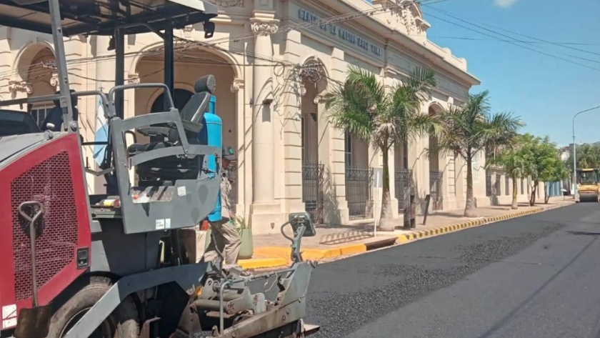 Corrientes continúa la repavimentación  de calles de la ciudad de Bella Vista