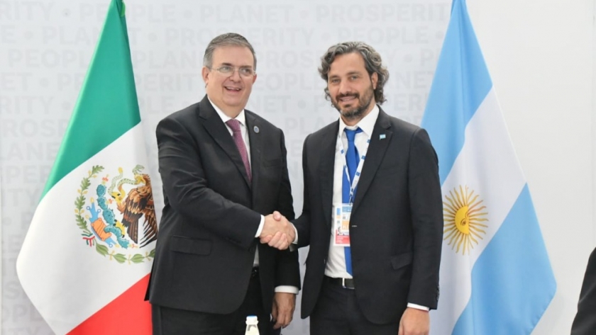 El Canciller Cafiero se reunió en Roma con sus pares de Brasil, México y Arabia Saudita para potenciar la relación económica internacional