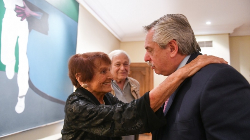 El Presidente compartió un encuentro con Taty Almeida