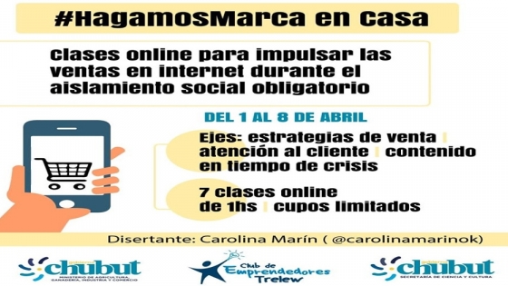 Emprendedores: El Gobierno del Chubut dicta capacitación online gratuita para impulsar las ventas en internet 