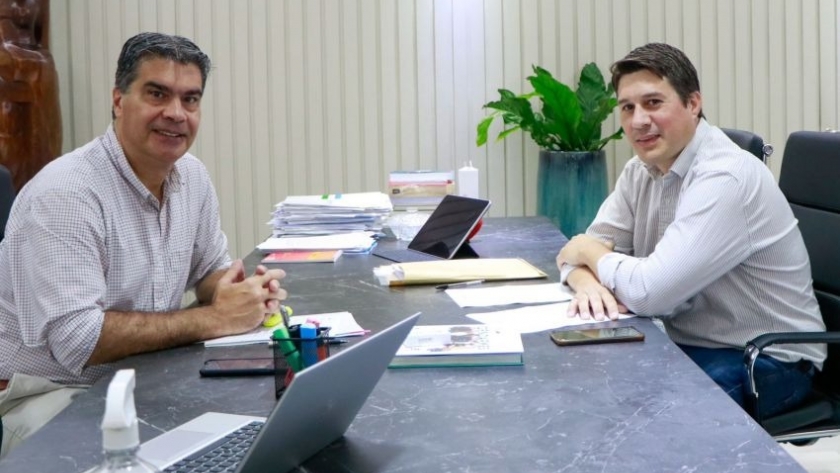 Capitanich analizó con el intendente garcía el plan de obras públicas en Machagai