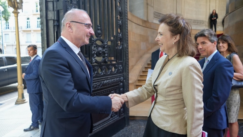La Canciller Mondino recibió a su par croata, Gordan Grlić Radman