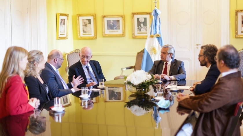 Alberto Fernández se reunió con Martin Schulz, titular de la Fundación Friedrich Ebert