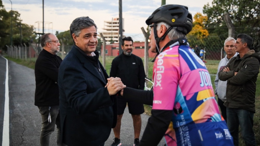 Con iluminación y seguridad, más de 700 ciclistas usan por día la nueva pista del Parque Sarmiento