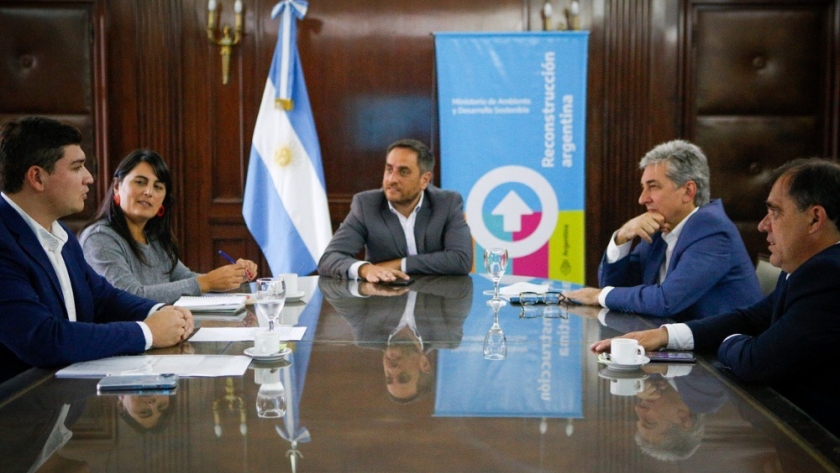 Cabandié se reunió con el secretario de Ambiente de San Juan
