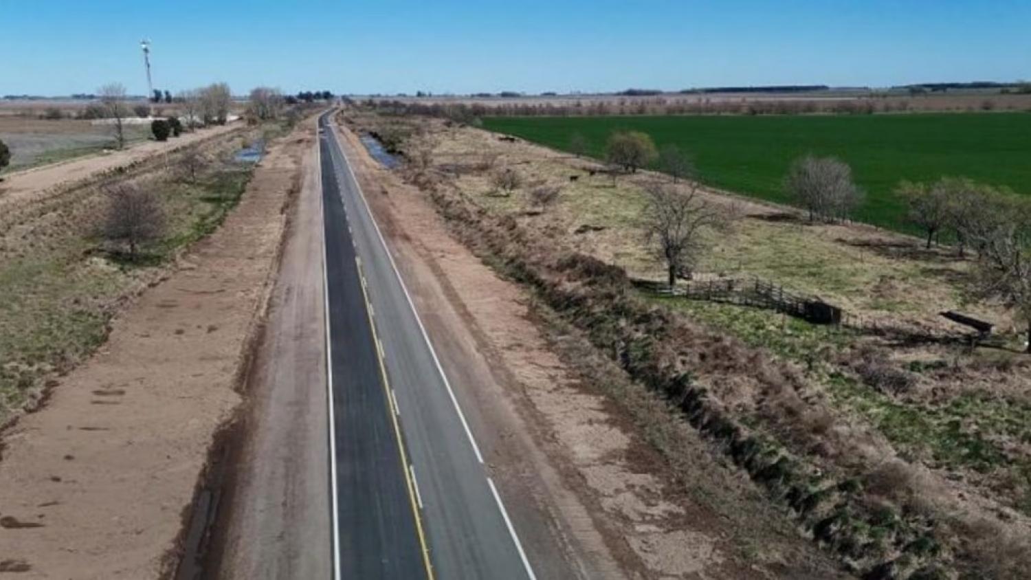 Ruta del Cereal: avanzan las obras que buscan mejorar la salida de granos en el oeste bonaerense