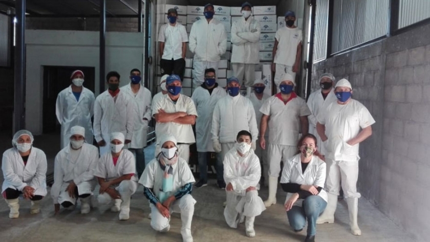 Cuarto embarque de exportación de la cabritera de Ojo de Agua S.R.L.
