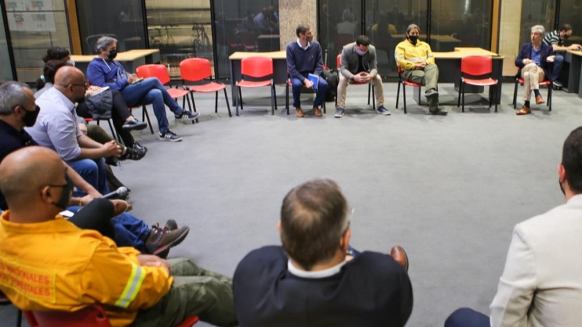 Se realizó una reunión de autoridades de la Regional Pampeana del Servicio Nacional de Manejo del Fuego