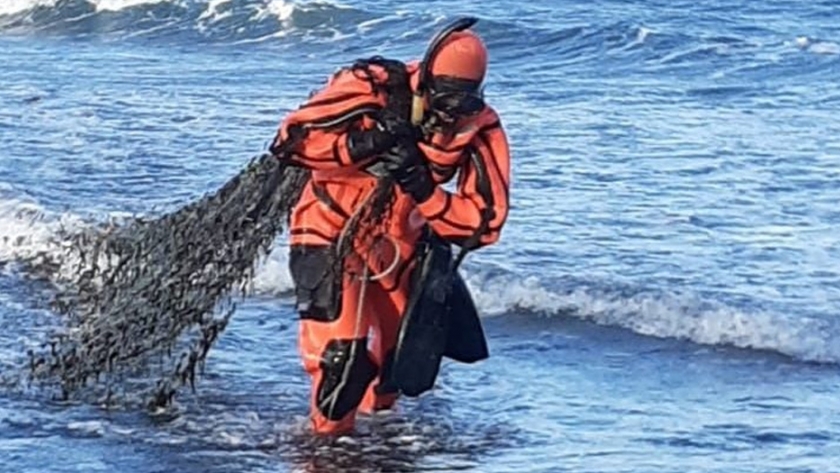 La Secretaría de Pesca y Acuicultura secuestró redes clandestinas en la desembocadura del Río Pipo