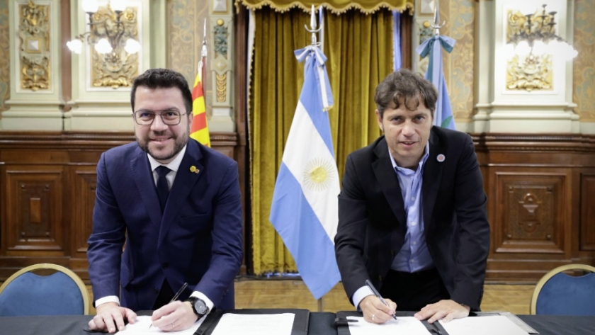 La Provincia de Buenos Aires y Cataluña firman un acuerdo para profundizar la cooperación entre los dos gobiernos