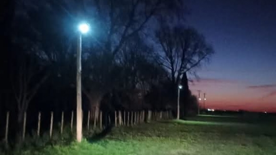 Nuevas luminarias LED solares en Sol de Mayo