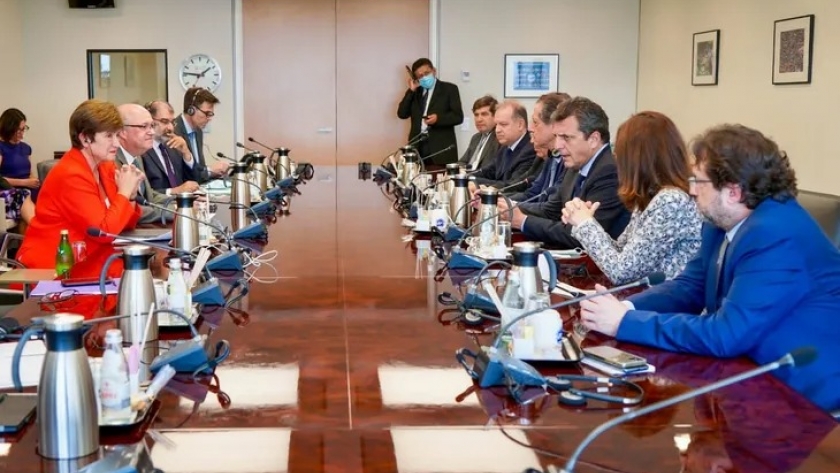 Sergio Massa se reunió con la Directora Gerenta del FMI, Kristalina Georgieva