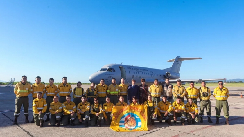 Brigadistas jujeños están en Neuquén