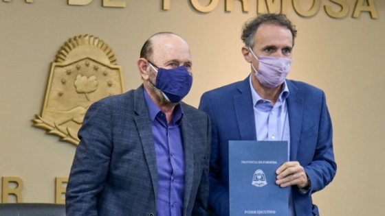Gildo Insfrán recibió al ministro de Obras Públicas de la Nación, Gabriel Katopodis