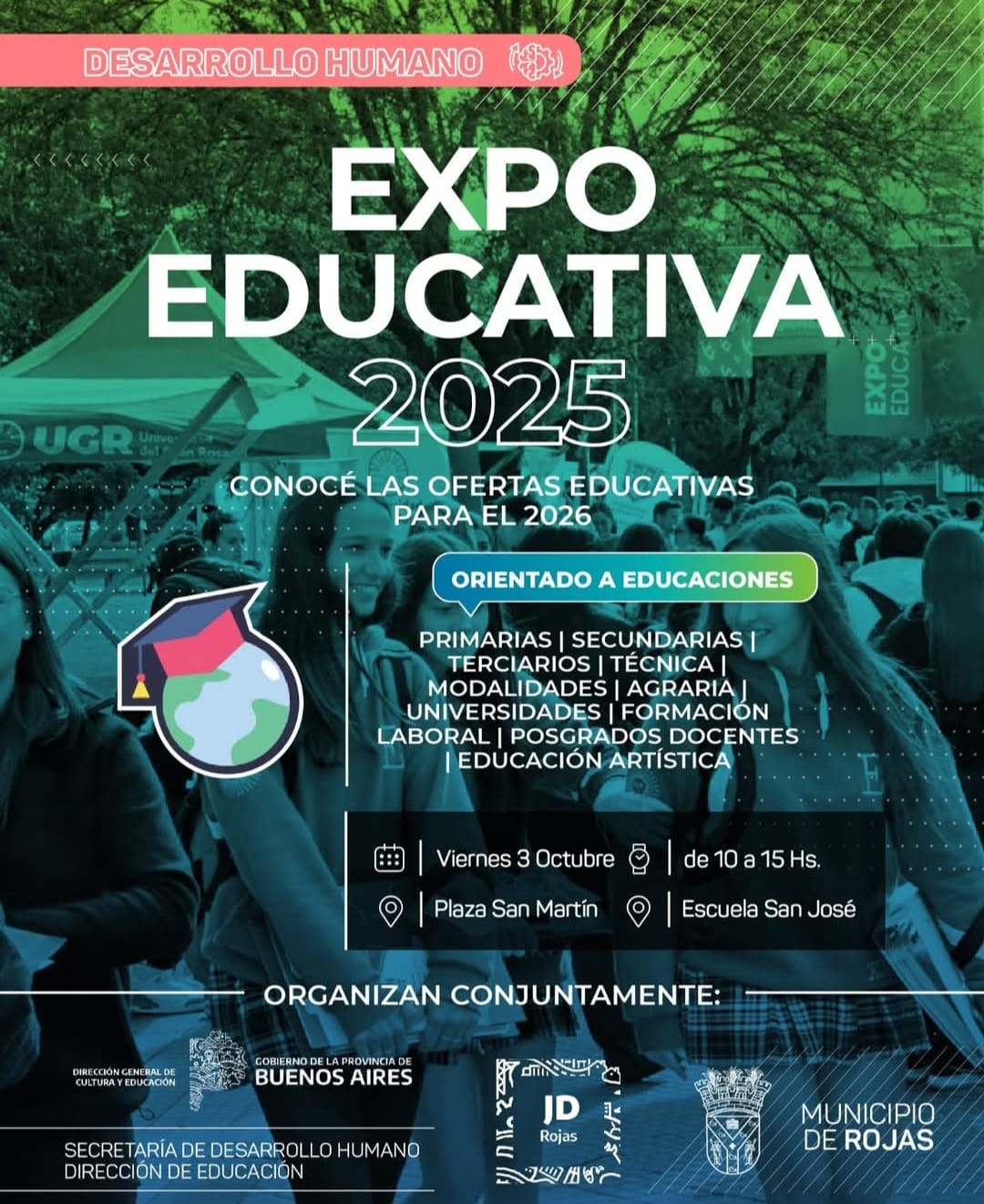 Expo Educativa 2025 en Rojas: una oportunidad para conocer toda la oferta académica