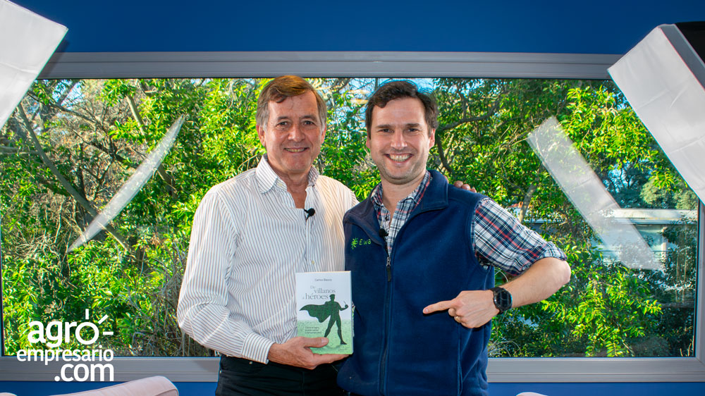 Carlos Becco, Conductor de "De Villanos a Héroes" y Nicolás Otamendi, CEO y CoFundador de EIWA.