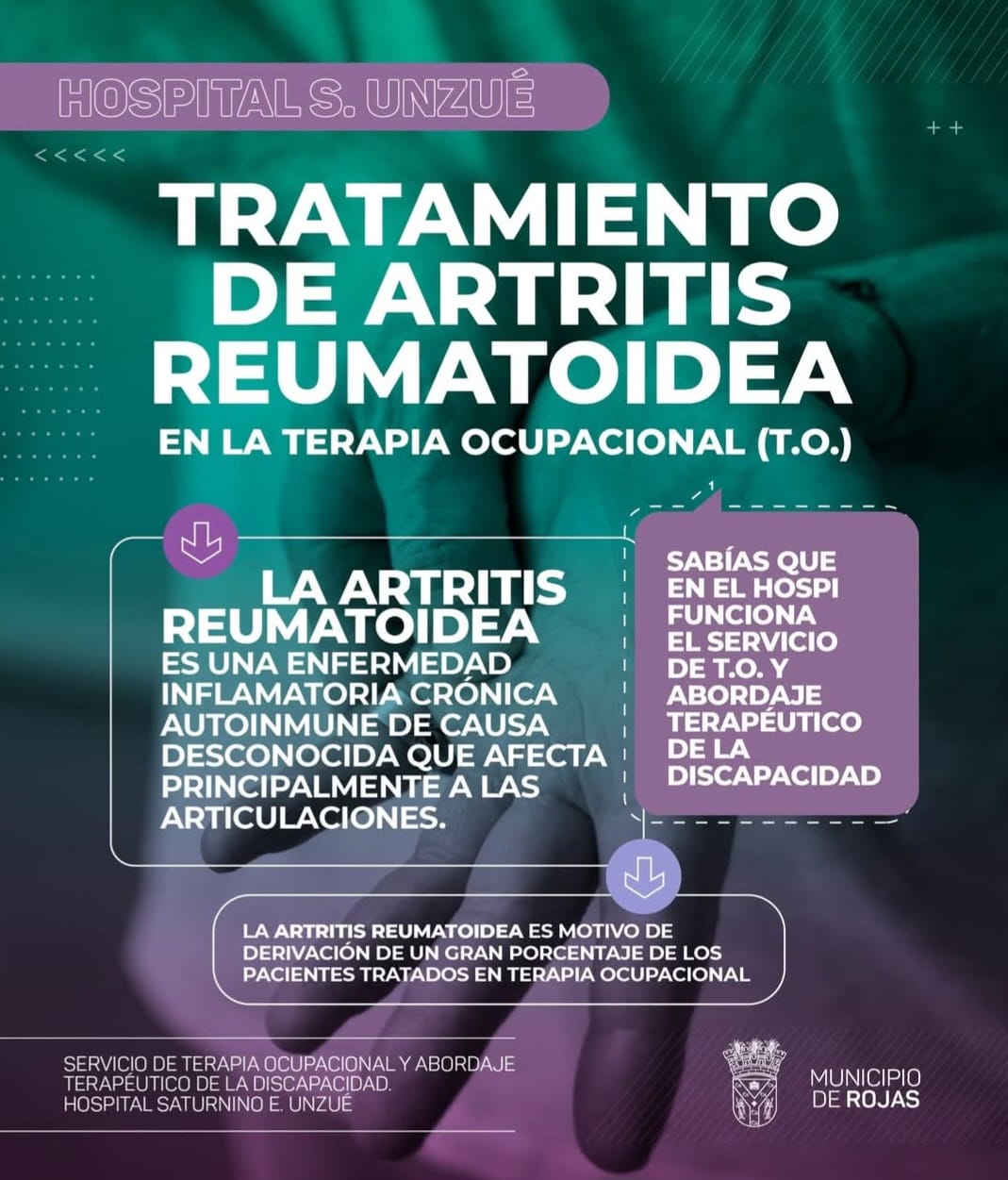 El Hospital Unzué impulsa la terapia ocupacional como tratamiento clave para la artritis reumatoidea