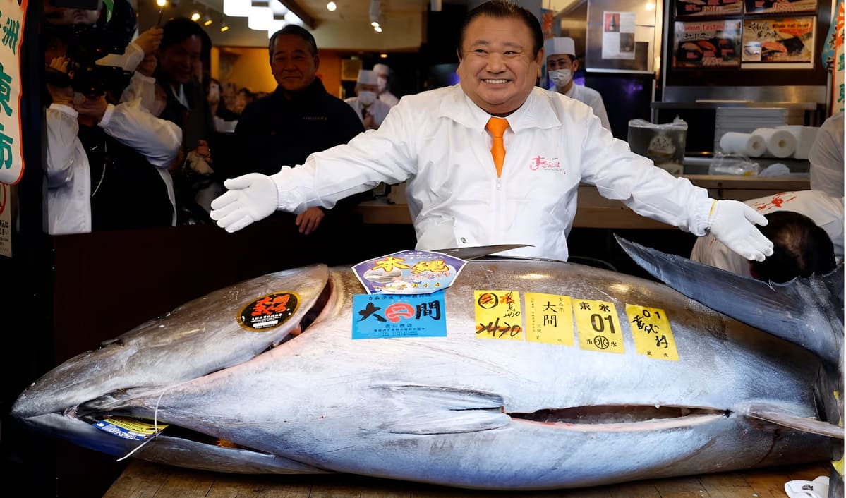 El at&uacute;n rojo que rompi&oacute; todos los r&eacute;cords: 2,7 millones de euros por una sola pieza