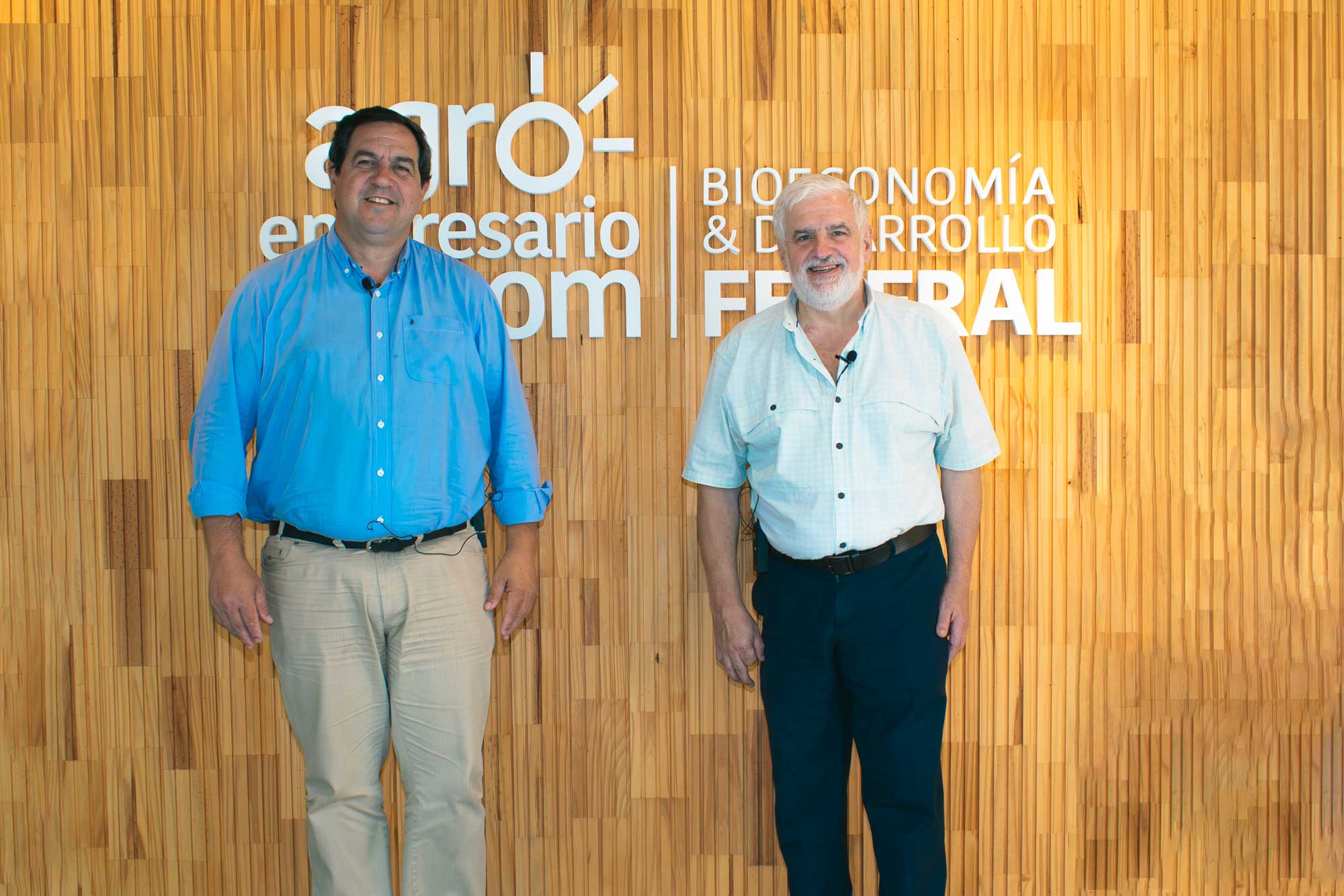 Enrique Vallejos, Intendente de Reconquista junto a Fernando Villela, Director de Desarrollo Estratégico y Contenidos de Agroempresario