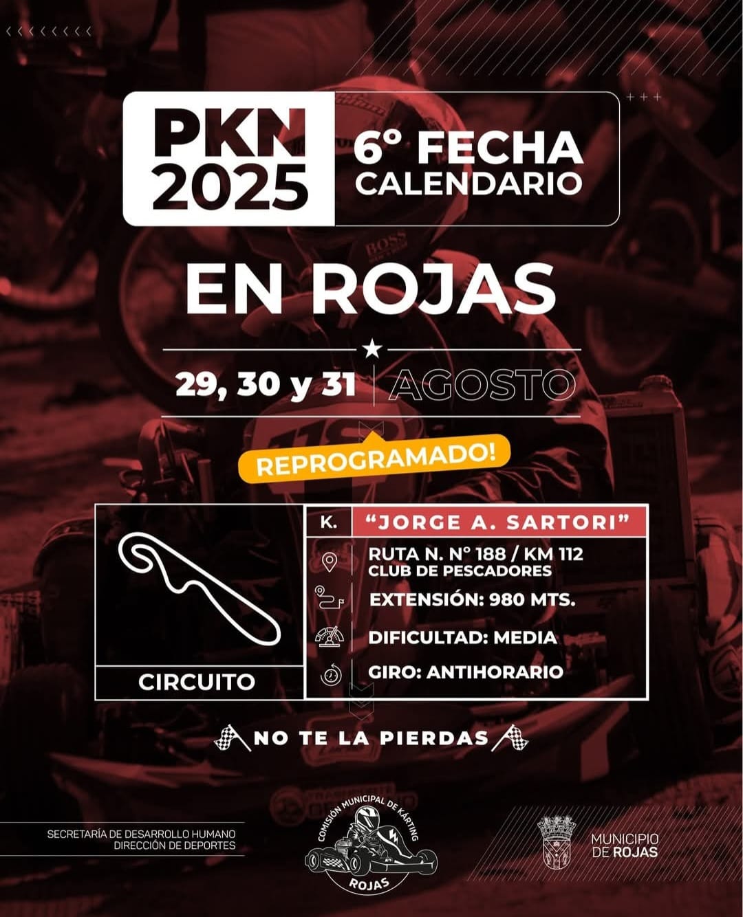 Se reprogramó la 6º Fecha del PKN en Rojas y ya tiene nueva cita en el calendario