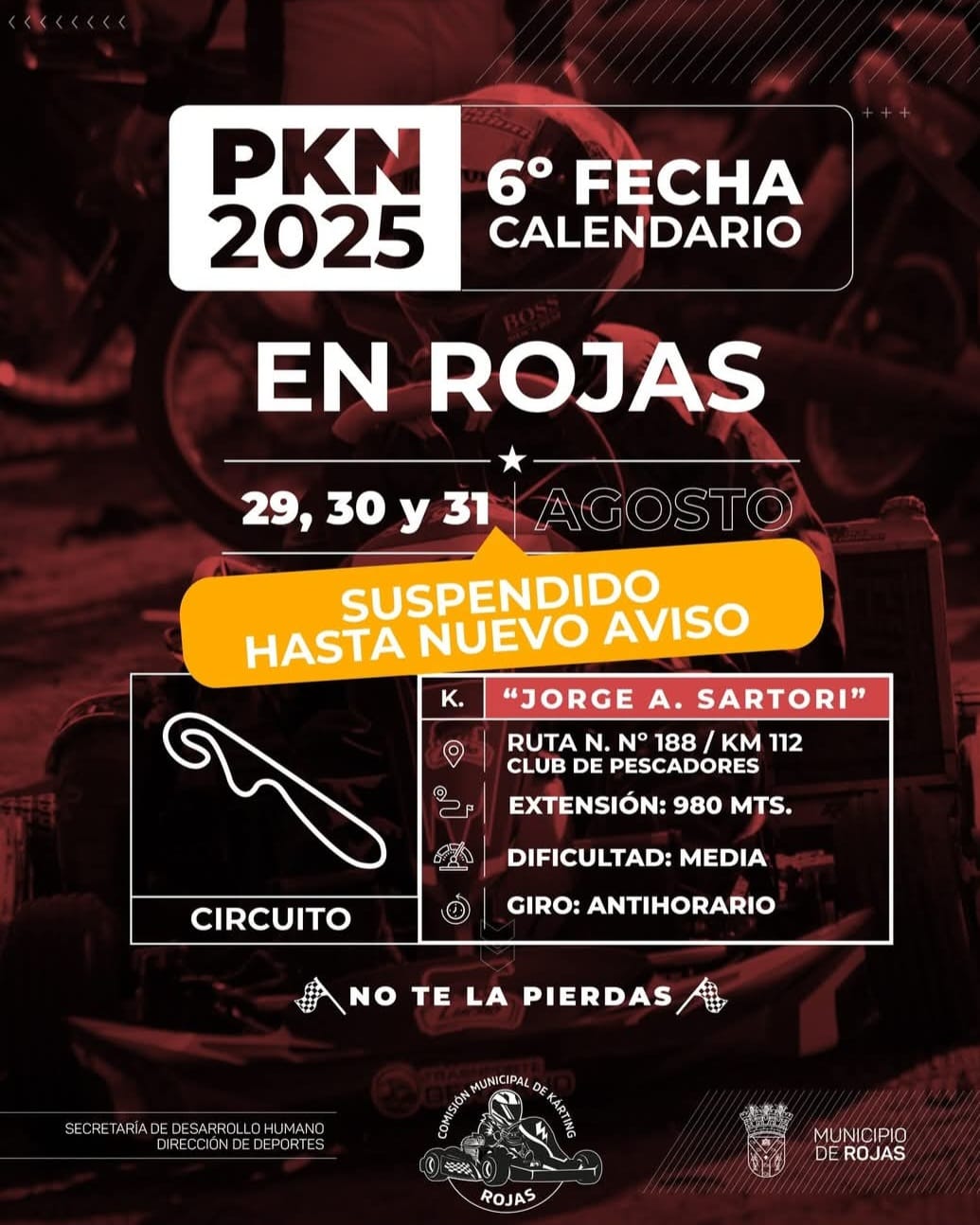 Las lluvias obligan a reprogramar evento en la pista: se trabaja para garantizar condiciones óptimas