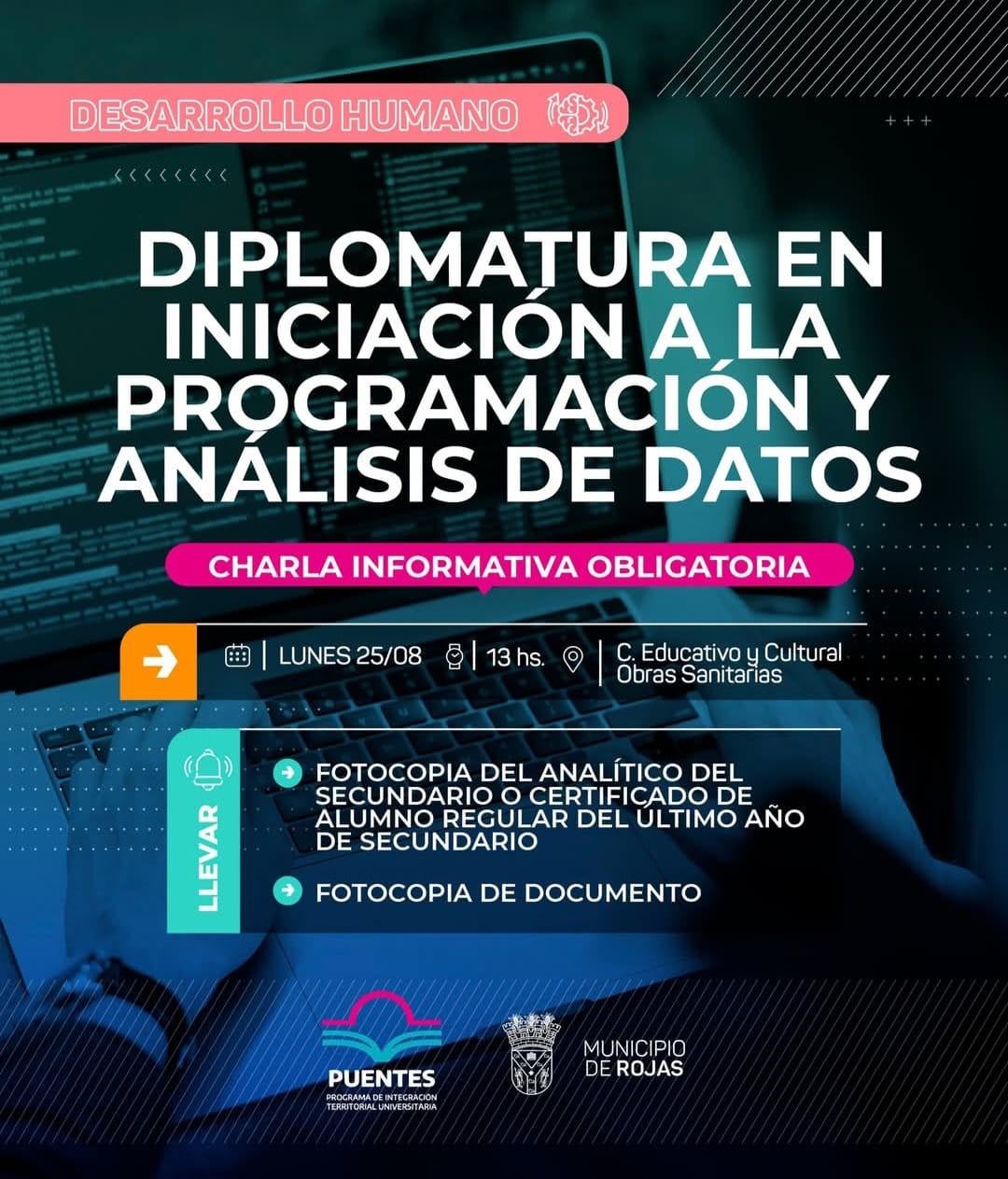 Todo listo para la Diplomatura en Programación y Análisis de Datos: charla obligatoria este lunes