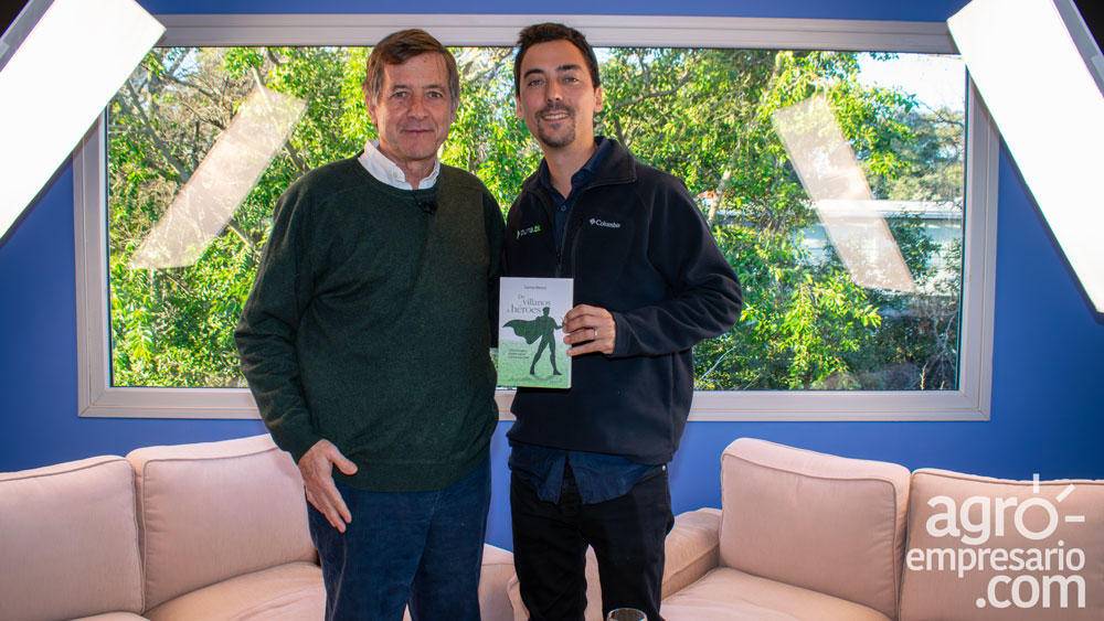 Carlos Becco, Conductor de "De Villanos a Heroes" y Franco Martínez Levis, CEO de Puna Bio