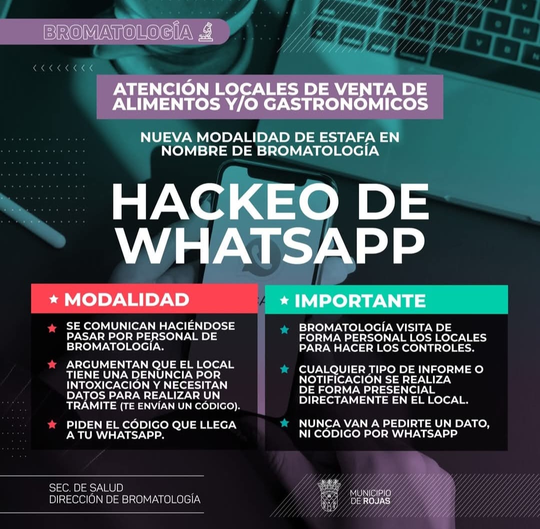 ALERTA DE ESTAFAS: Se hacen pasar por personal de Bromatología