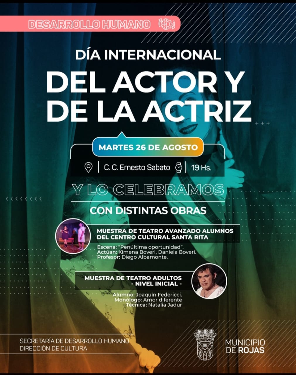 El talento actoral se celebra: una jornada imperdible en el C.C. Ernesto Sábato