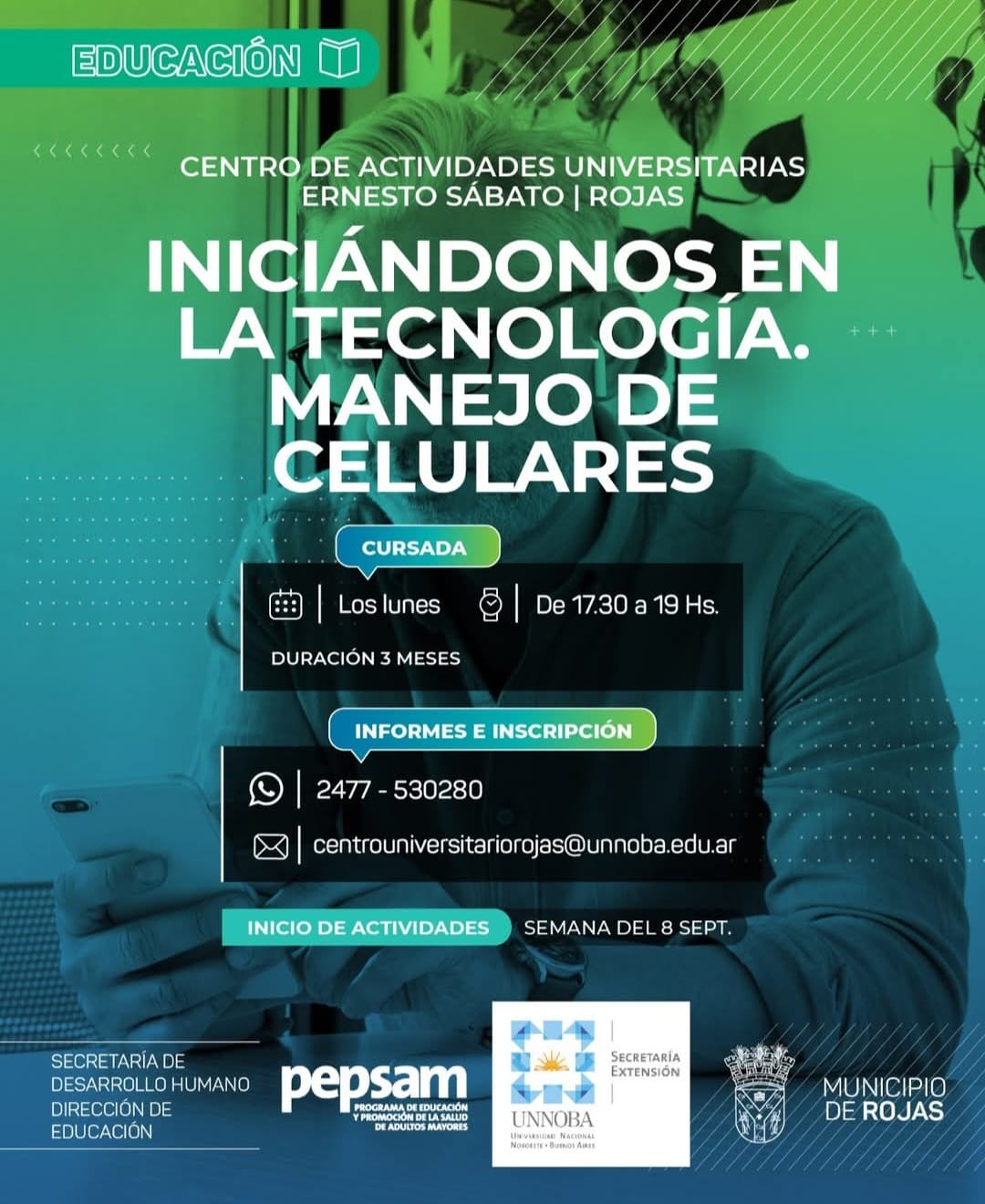 UNNOBA lanza taller gratuito para aprender a usar el celular desde cero