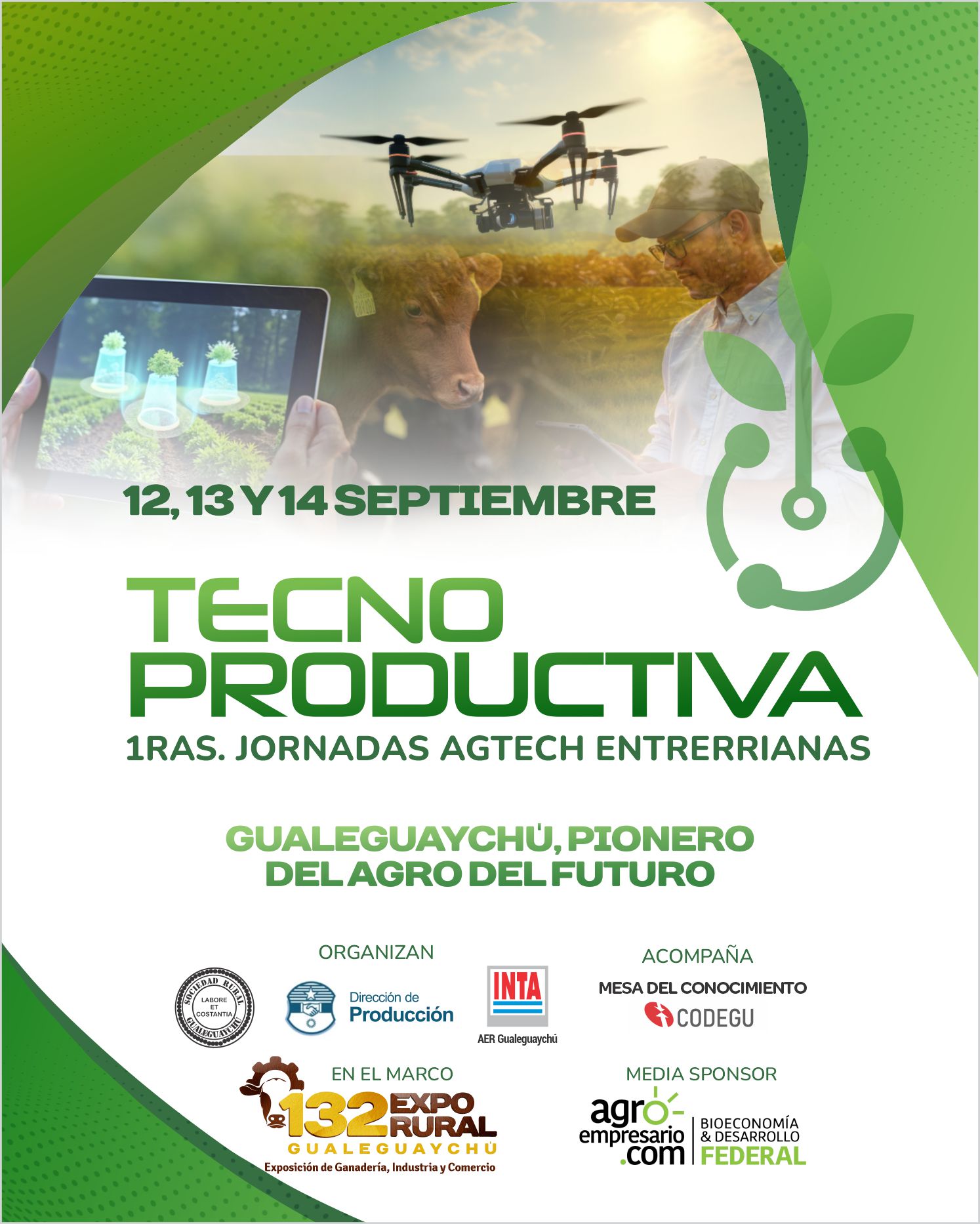 Apuesta al futuro: La Expo Rural Gualeguaychú incorpora la “Tecnoproductiva”, una jornada agtech clave para el campo