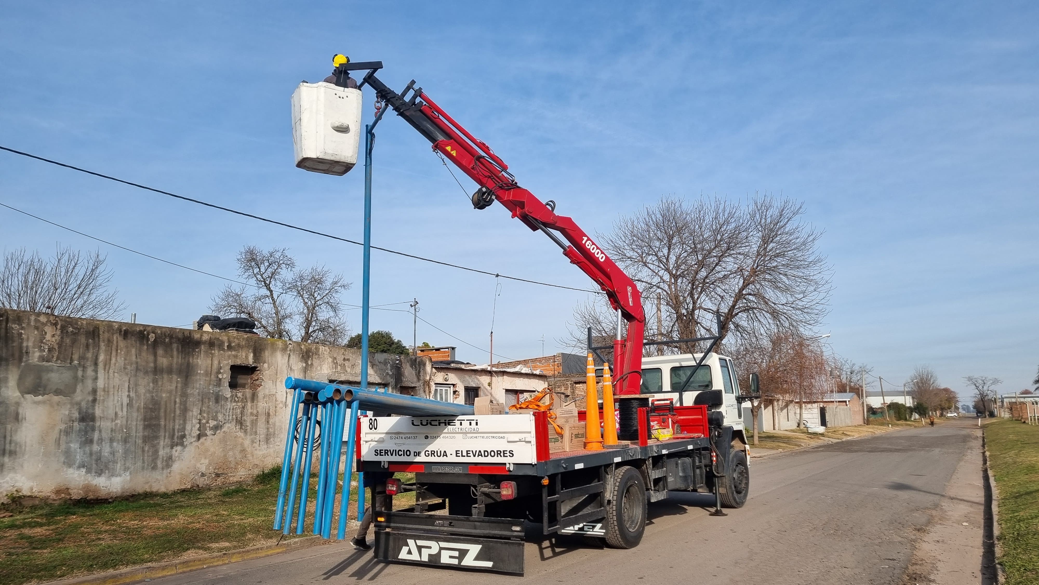 Carabelas suma 135 nuevas luminarias LED en el marco del programa Luz Verde
