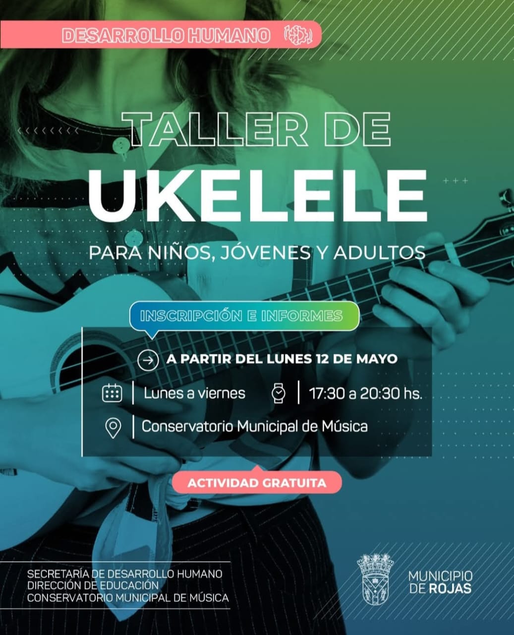 El Conservatorio Municipal lanza un taller gratuito de ukelele para todas las edades