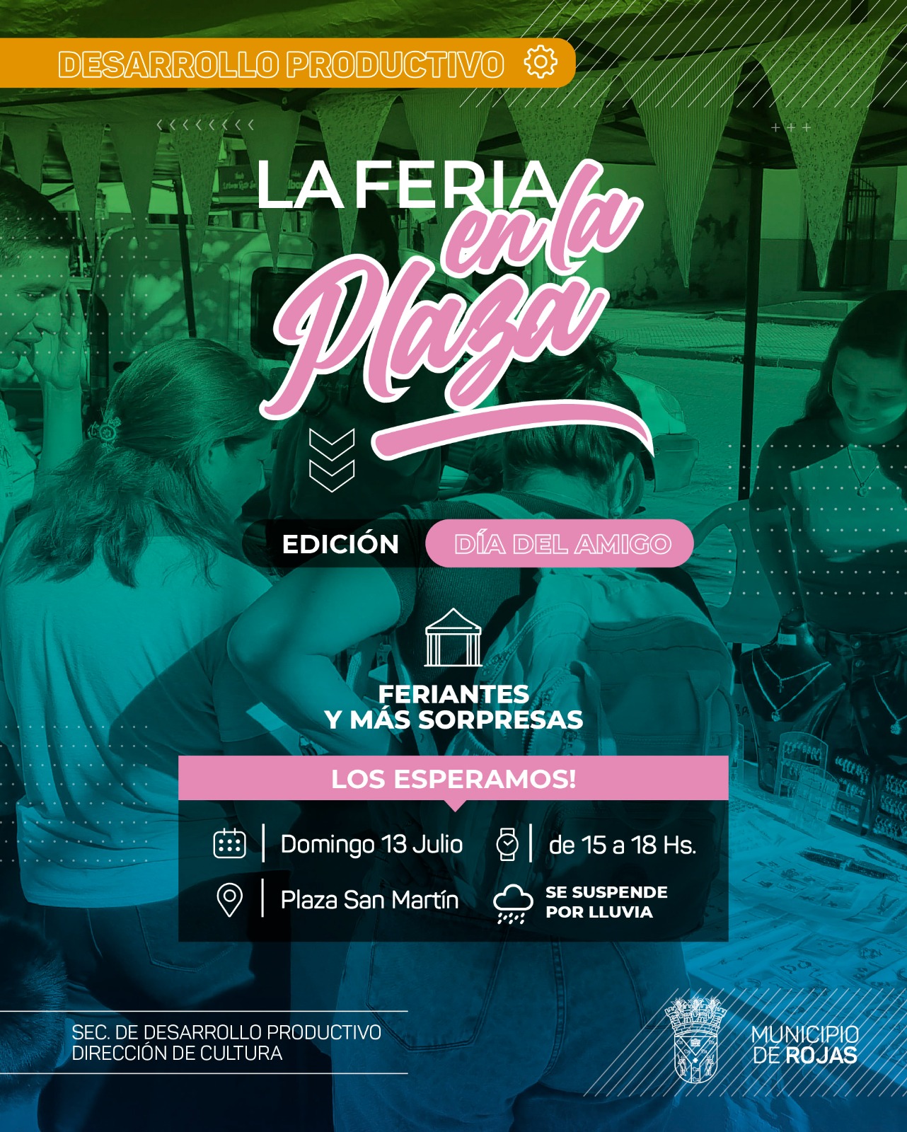 Rojas celebra el Día del Amigo con una feria especial en Plaza San Martín