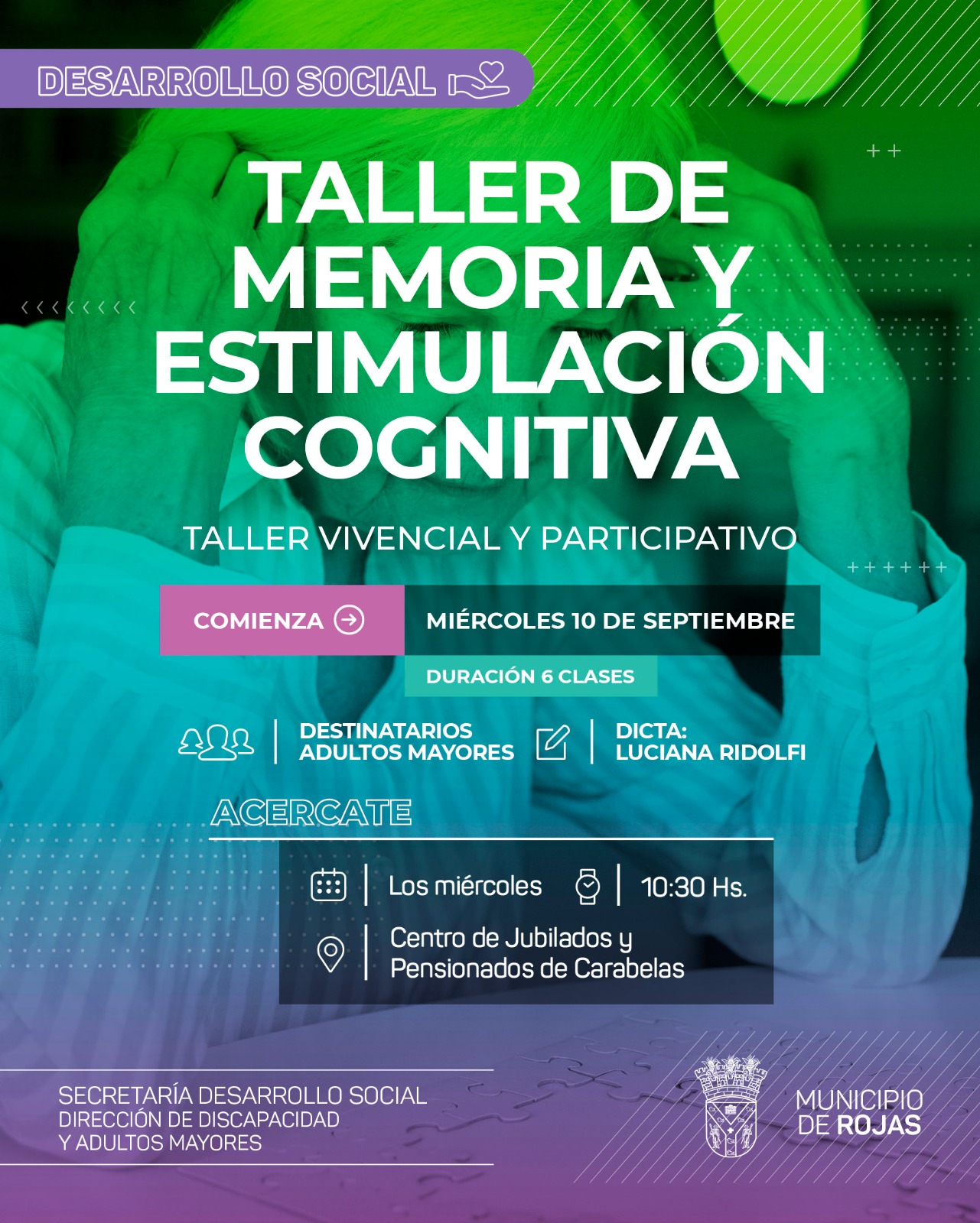 Taller de memoria y estimulación cognitiva en Carabelas