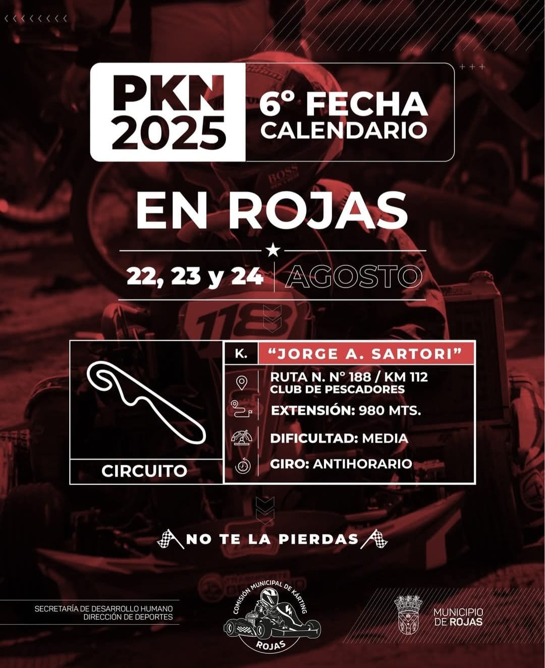 Rojas acelera: llega la 6º fecha del PKN 2025 al Kartódromo Jorge A. Sartori